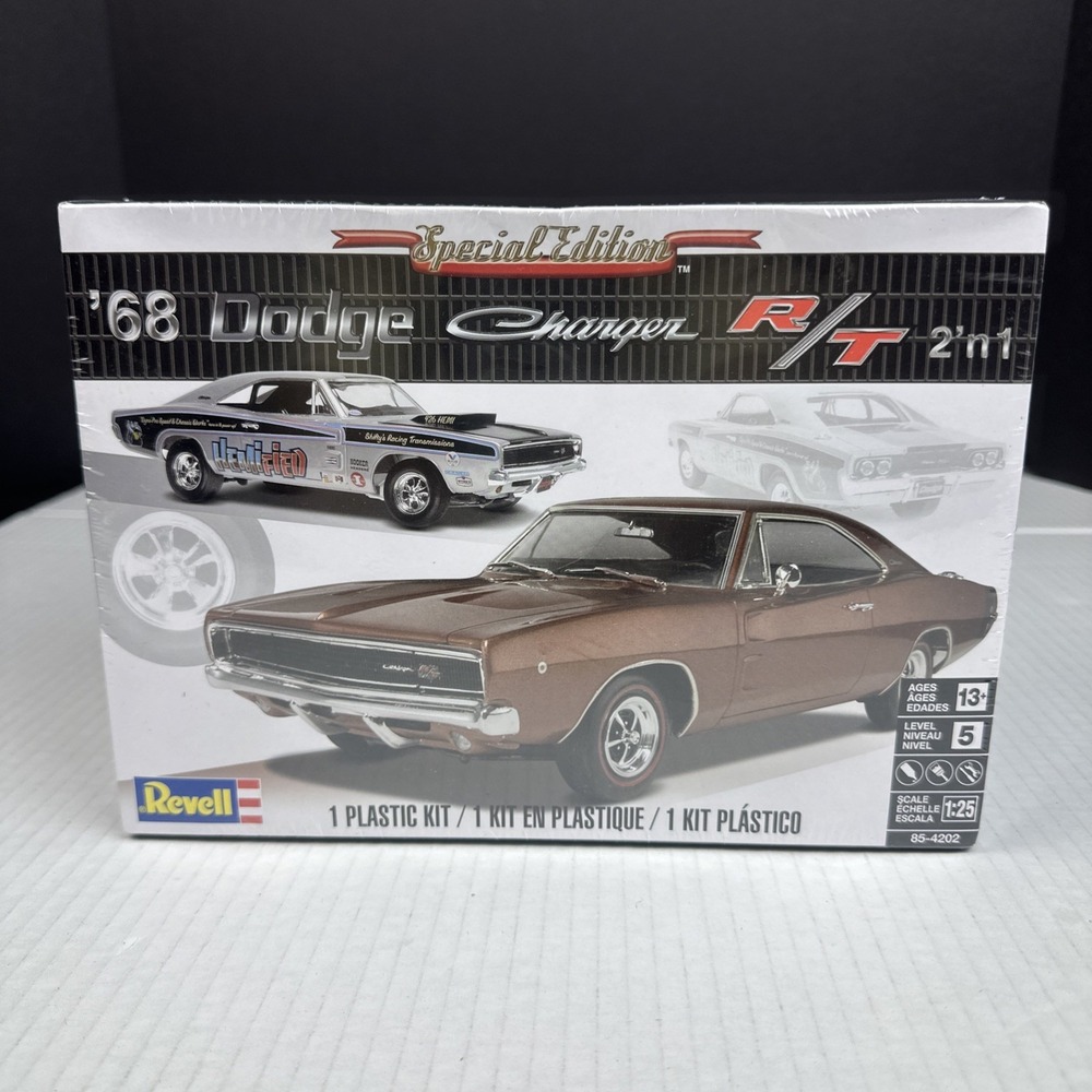 Revell '68 Dodge Charger R/T Special Edition 2'n 1 Model Kit *SEALED* 1:25 Scale